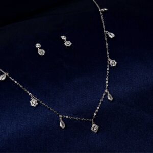 Dewdrop Charm Chain Set (MADE WITH PURE 925 STERLING SILVER)