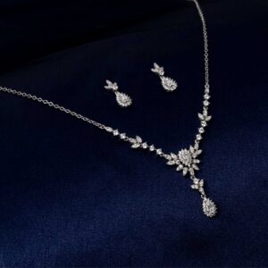 Graceful Floral Cascade Set (MADE WITH PURE 925 STERLING SILVER)